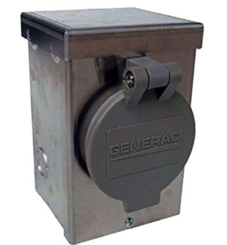 Generac 6340 Weatherproof Power Inlet Box for 7500-Watt Portable Generators