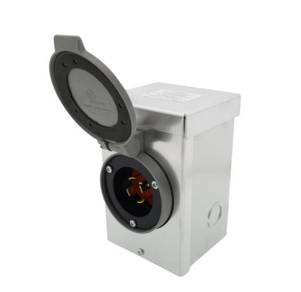 Generac 6346 Weatherproof Surface Mount Power Inlet Box For 30 Amp Service