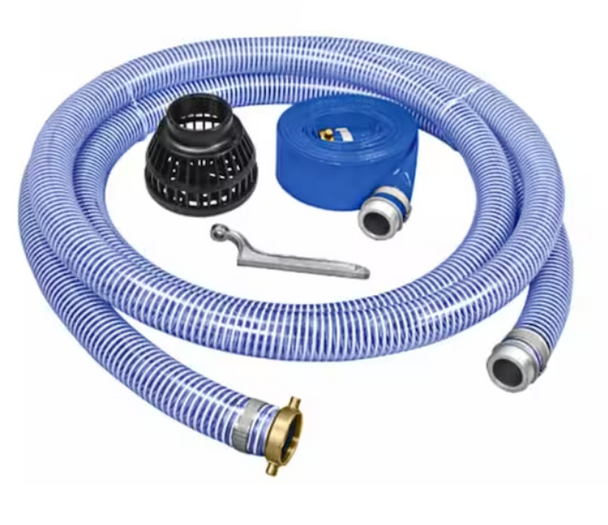 Generac 7736 2" Water Pump Hose Kit With Suction Strainer & 2-Inch NPT Couplings