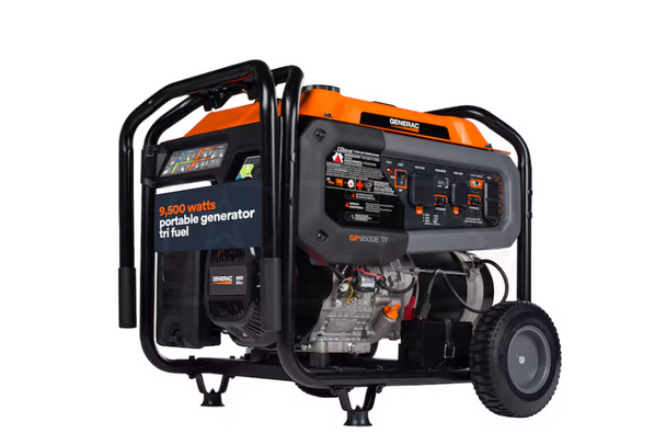 Generac 8063 GP9500E 9500 Running Watts Electric Start Generator, Transfer Switch Ready