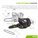 Greenworks Commercial GS - 110 10" 40V Top Handle Chainsaw w/2.5Ah Battery & Rapid Charger - SLE Equipment - 2