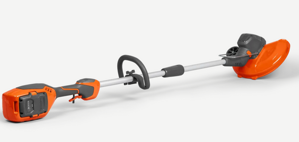 Husqvarna 110iL 40V battery combi trimmer kit, FLXi system with B70 and 40-C80 ,Side View. 