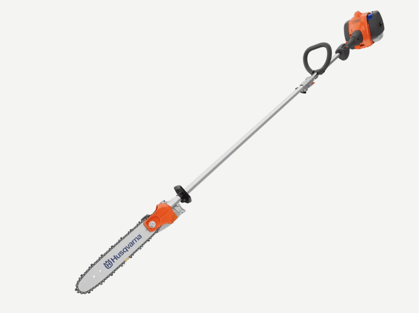 Husqvarna 122LKP 21.7cc Pole Saw – 10.58 lbs, NEW,Side View.