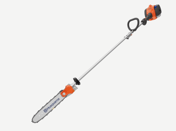 Husqvarna 122LKP 21.7cc Pole Saw – 10.58 lbs, NEW,Side View.