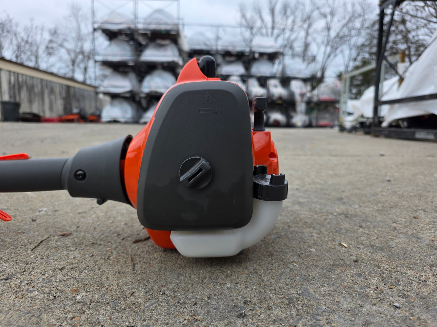 Husqvarna 122LKP Pole Saw 21.7cc Engine Ultra-Light side engine view picture 