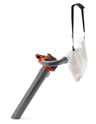 Husqvarna 125BVx Handheld Leaf Blower with Vac-Kit - 28cc Engine (Open Box),Side View. 