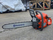 Husqvarna 130 Gas Powered 16" Chainsaw .050 Gauge - Bar & Chain Included (Unboxed) Front right angle picture 