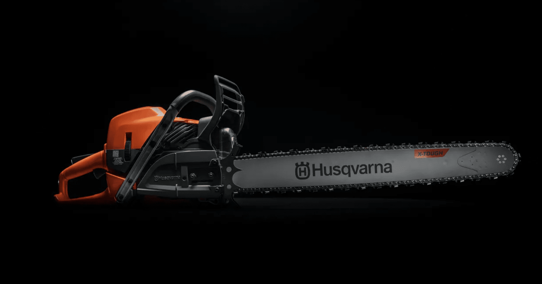Husqvarna 20", 3/8 pitch, .050 ga, 86 cc chainsaw , General View. 