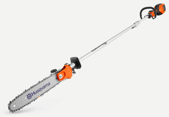 Husqvarna 330iKP MAX 330iKP with pole saw Kit with B140 battery and  40-C80 charger  ,Front View.
