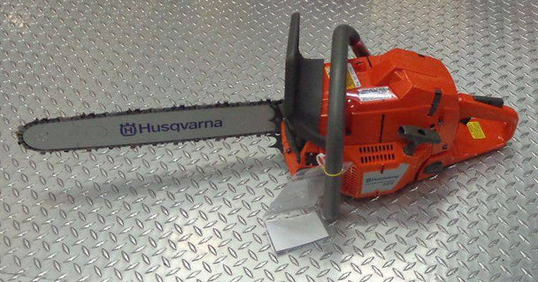 Husqvarna 365 24" Chainsaw 70.7cc engine .050 Ga. Commercial Grade, Side View. 