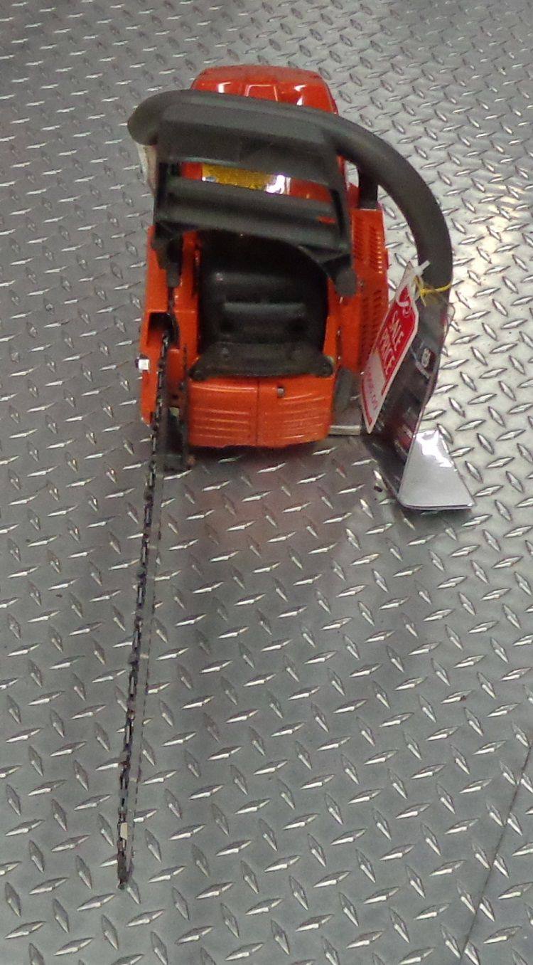 Husqvarna 365 24" Chainsaw 70.7cc engine .050 Ga. Commercial Grade, Up View. 