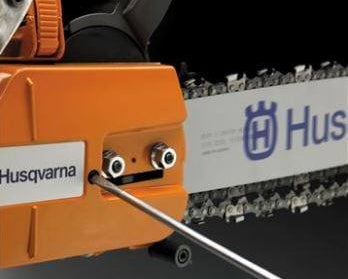 Husqvarna 365 24" Chainsaw 70.7cc engine .050 Ga. Commercial Grade, Side View. 