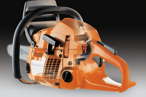 Husqvarna 395XP Chainsaw 28" Professional Logger 94cc .050 Gauge 3/8 Pitch, Back View. 