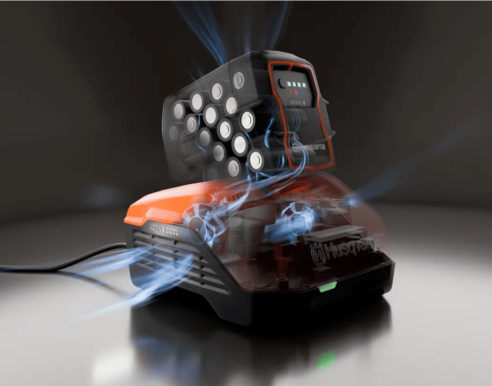 Husqvarna 40-C500X battery charger ,ActiveCool View.