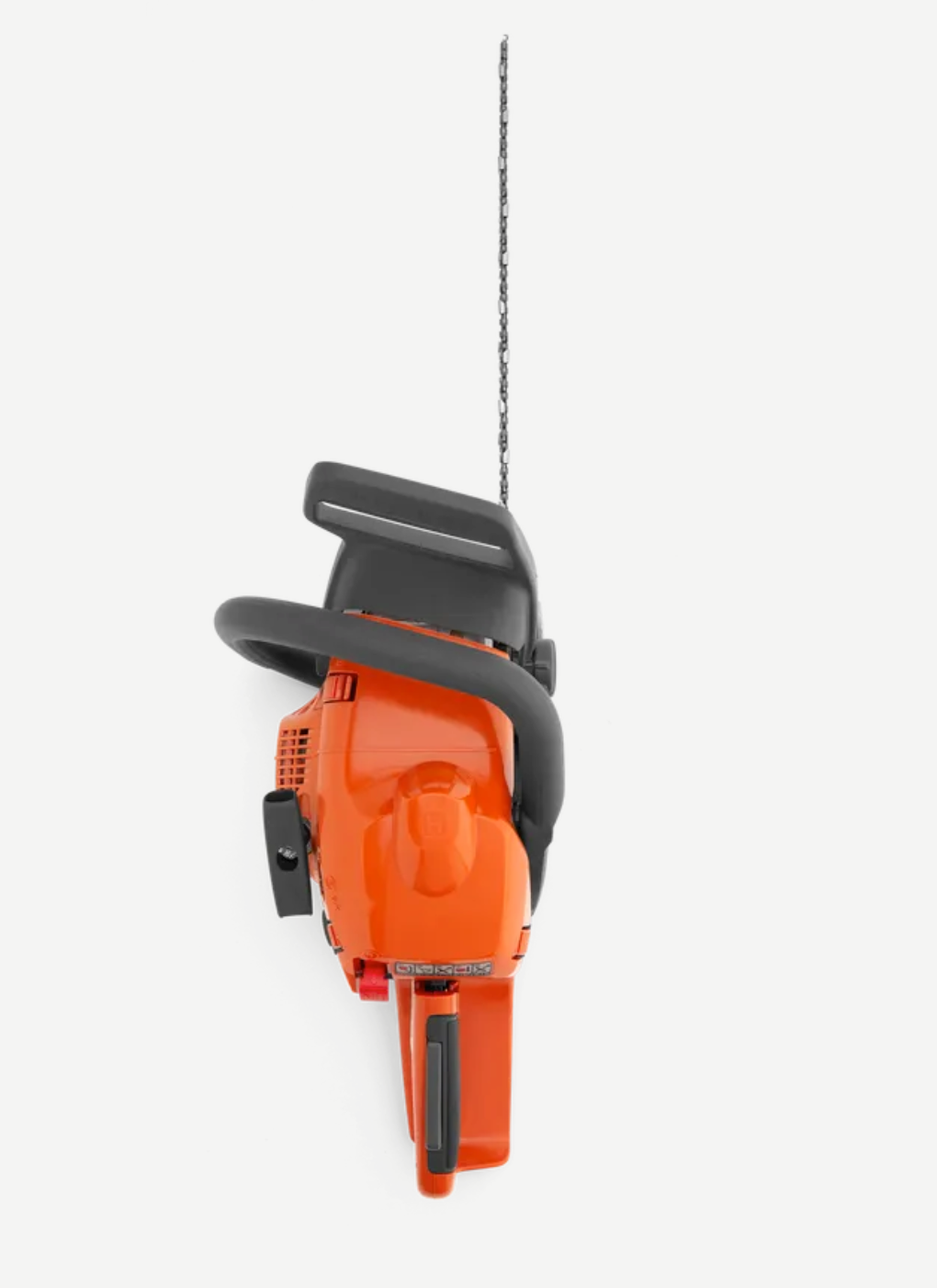 Husqvarna 435 Chainsaw 16" - 40.9cc X-Torq Fully Assembled (Open Box), Up View. 