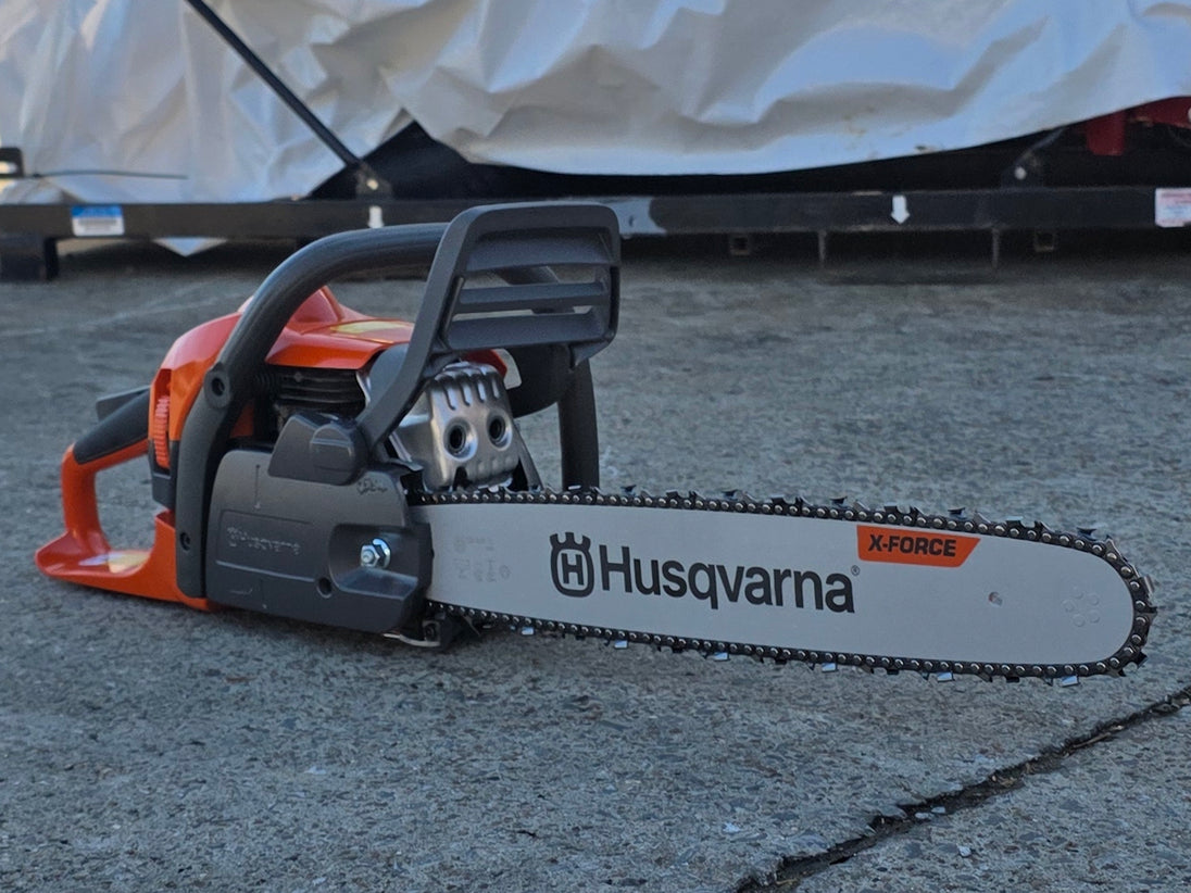Husqvarna 440 18" Chainsaw 40.9 cc Engine Fully Assembled (Unboxed) Front left angle picture 