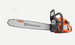 Husqvarna 450 Rancher 20" Gas-Powered Chainsaw Front View. 