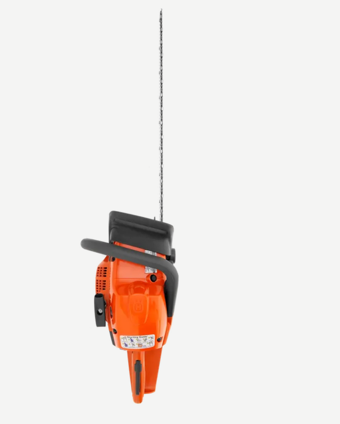 Husqvarna 460 Rancher Chainsaw 24" Bar 60cc X Torq (Open Box) Up View. 