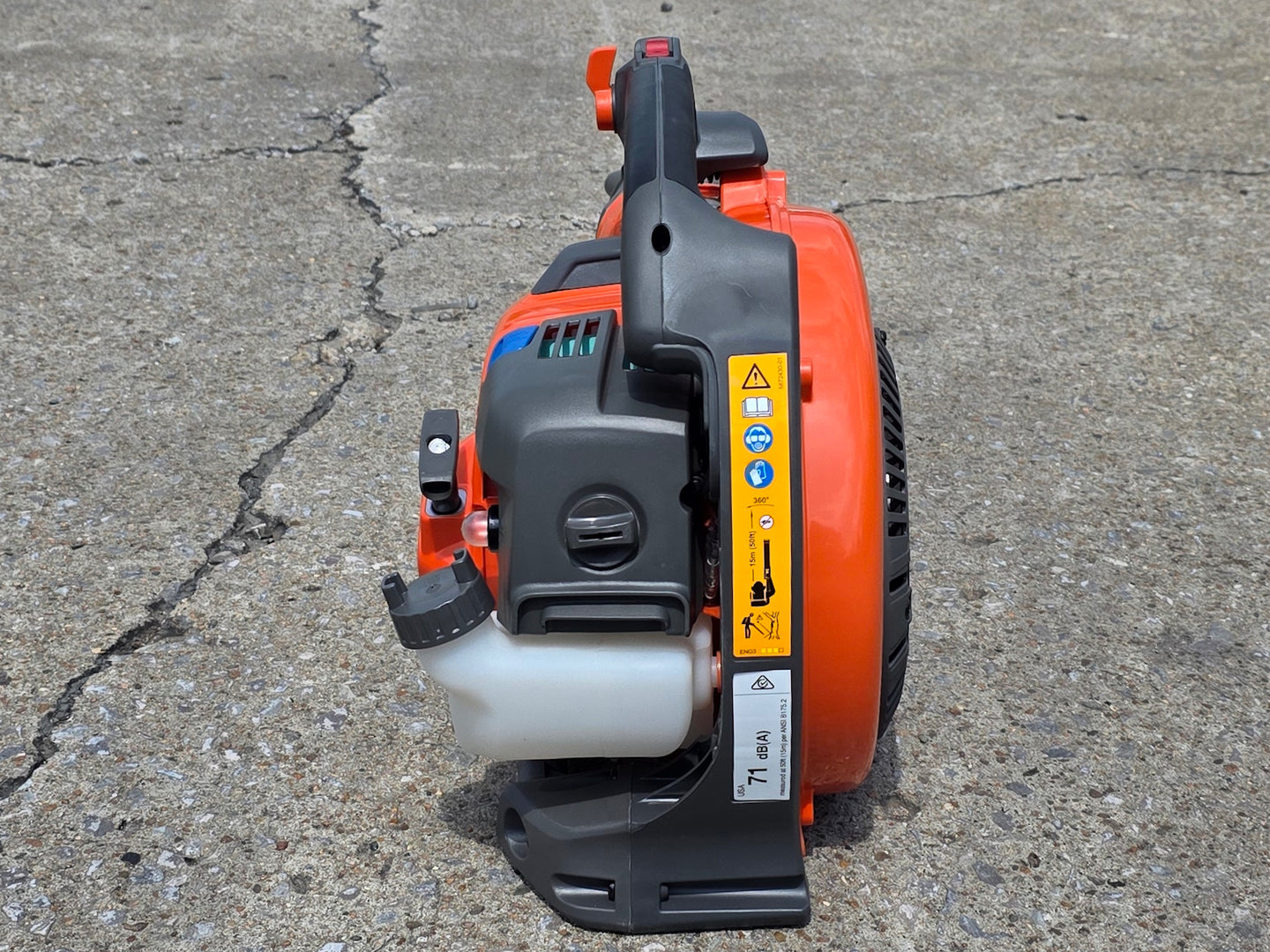 Husqvarna 525BX Handheld Commercial Leaf Blower X-Torq Low Vib (Unboxed) Attachment A back side picture 