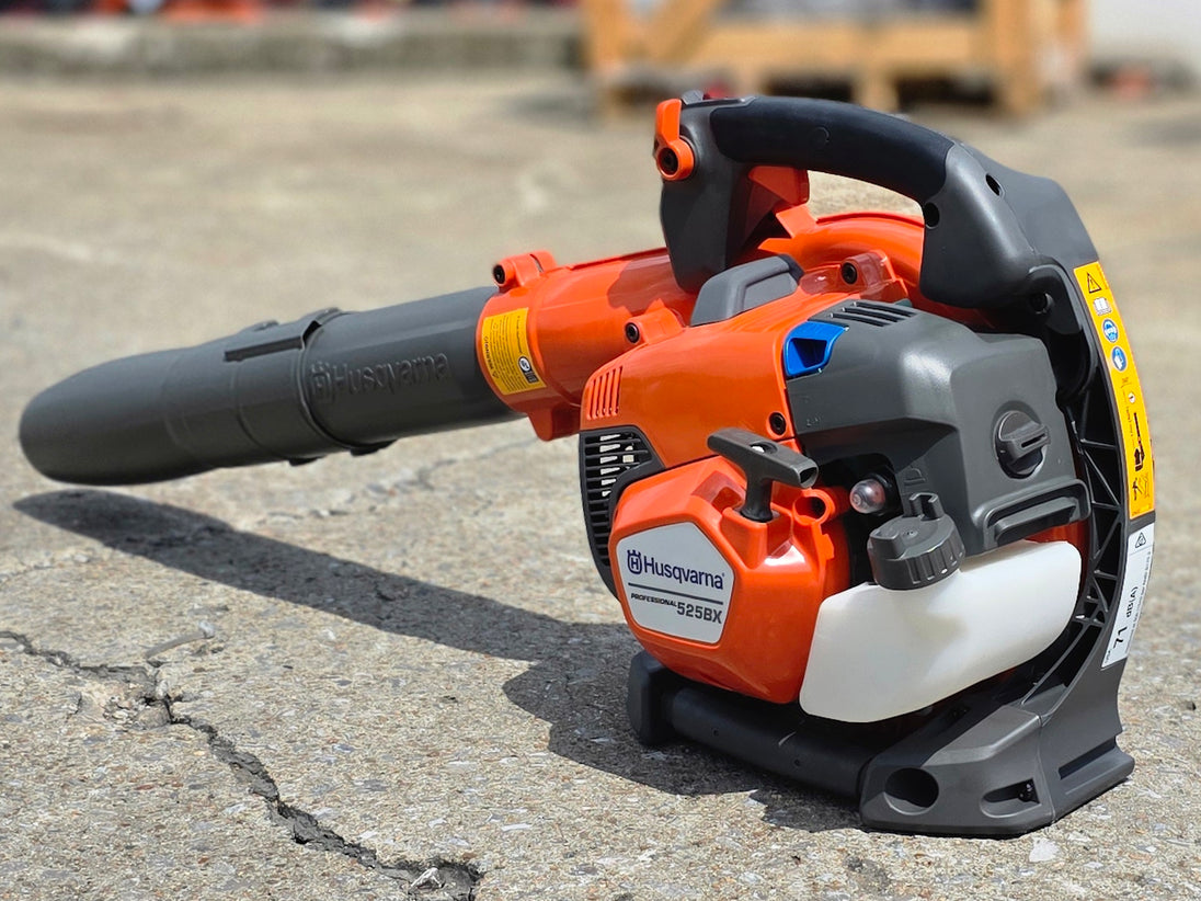 Husqvarna 525BX Handheld Commercial Leaf Blower X-Torq Low Vib (Unboxed) Attachment B Back left angle picture 