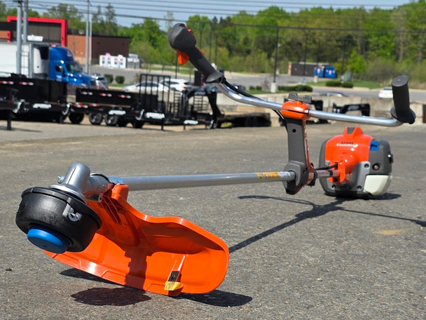 Husqvarna 525RX Commerical Brushcutter 25.4cc Engine Bike Handle Front right angle picture 