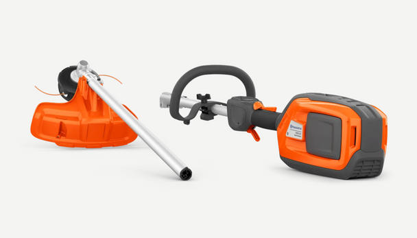 Husqvarna 525iLK pro battery trimmer with trimmer attachment ,Separade View. 