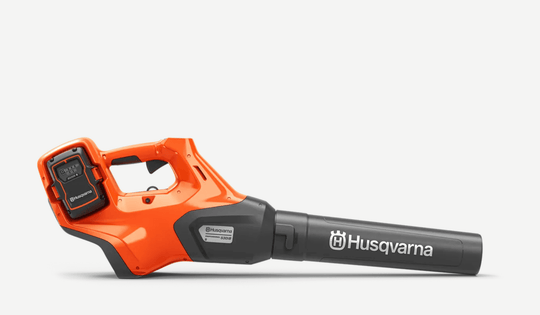 Husqvarna 530iB battery blower, 575 cfm, 18N, 5.95 lbs,Side View. 