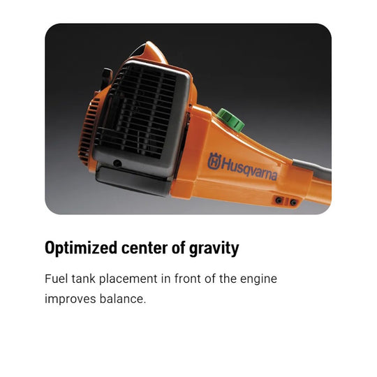 Husqvarna 545FR Gas Bike Brushcutter Optimized Center of Gravity