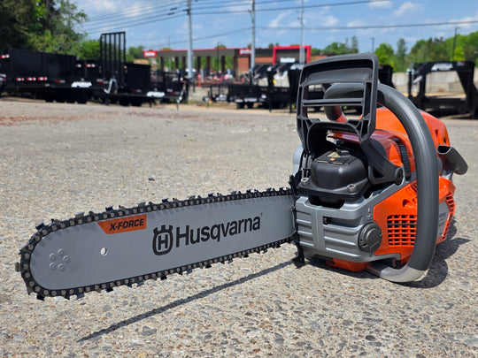 Husqvarna 550XP II Gas-Powered 50.1cc X-Torq .050 Gauge 16" Chainsaw (Unboxed) Front right angle picture 