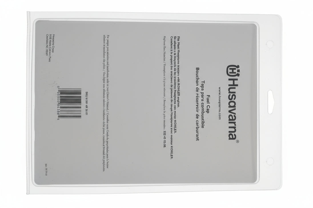 Husqvarna 581693601 Universal Fuel Cap – OEM Replacement Part - SLE Equipment - 5