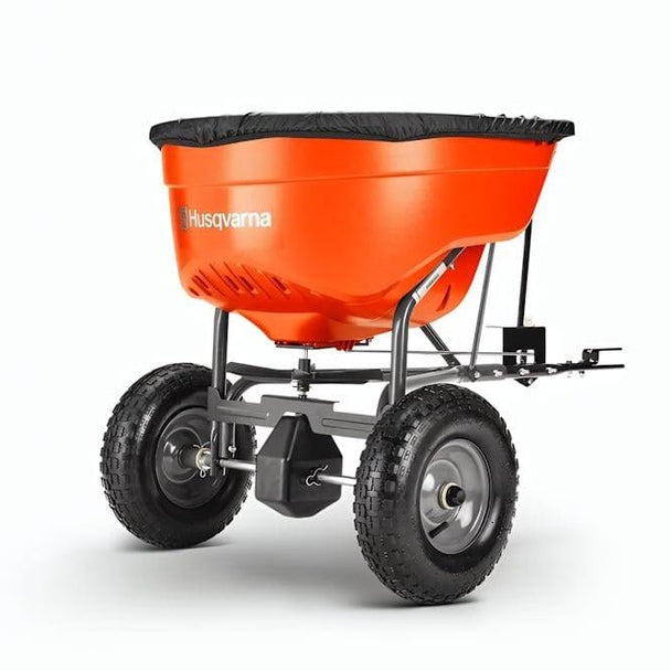 Husqvarna 588182904 130 lb Tow Behind Broadcast Spreader - SLE Equipment - 1