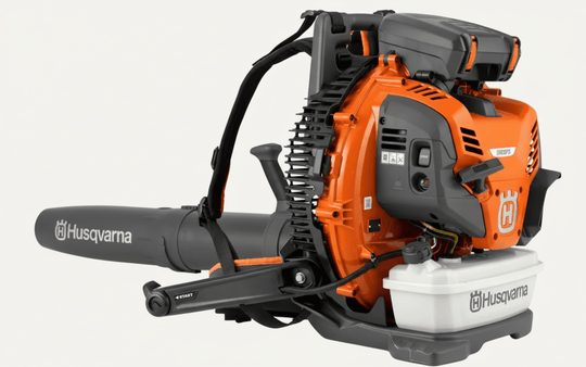 Husqvarna 590BFS Professional Backpack Blower – Most Powerful, 1245 CFM, 56N,Side View. 