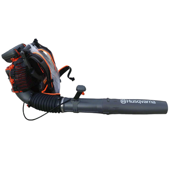 Husqvarna 590BTS Professional Backpack Blower – Most Powerful, 1245 CFM, 56N,Side View. 