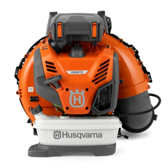 Husqvarna 590BTS Professional Backpack Blower – Most Powerful, 1245 CFM, 56N,Back View. 
