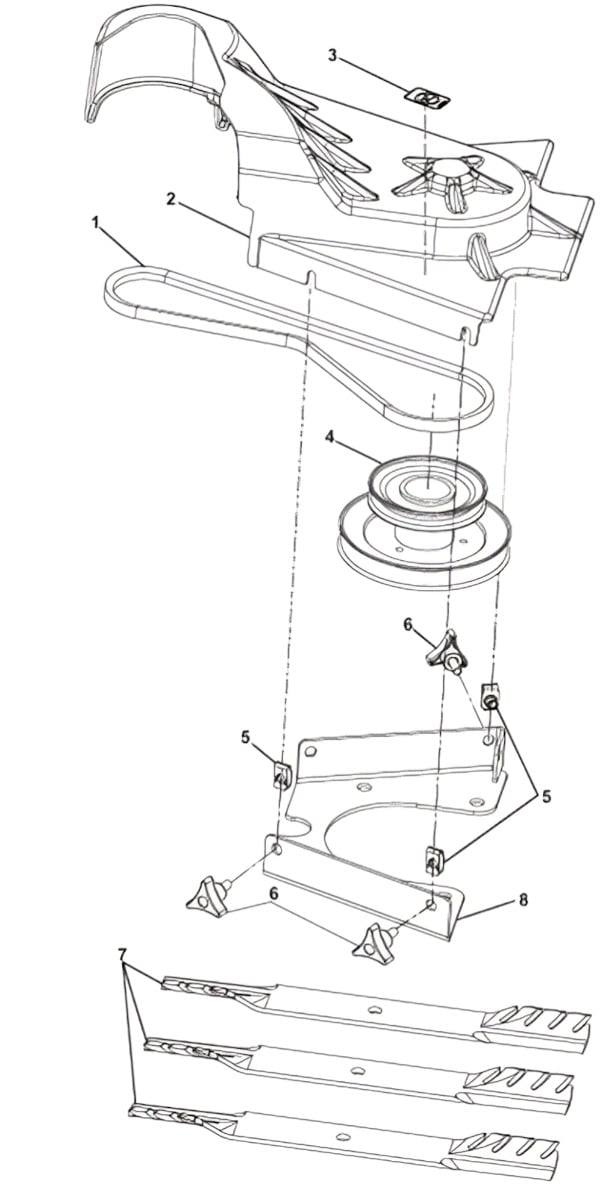 Husqvarna 598390301 Z460/460X/460XS Drive Kit for 60" FAB Deck - SLE Equipment - 2