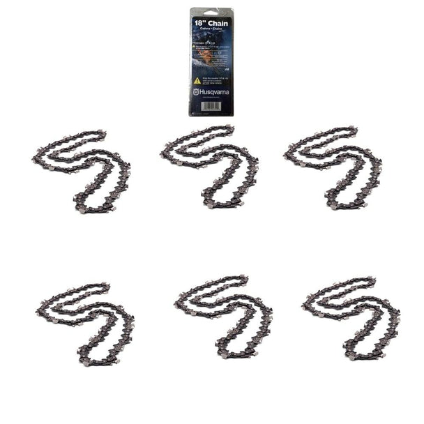Husqvarna 952165001 Chainsaw Chain 18" 3/8 - .043 Ga. 62 DL Pack of 6