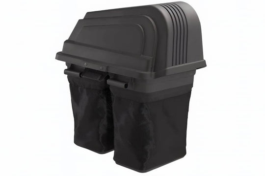 Husqvarna 960730024 Twin Bagger for 46" TS/YTH Stamped Tractor Deck front straight picture 