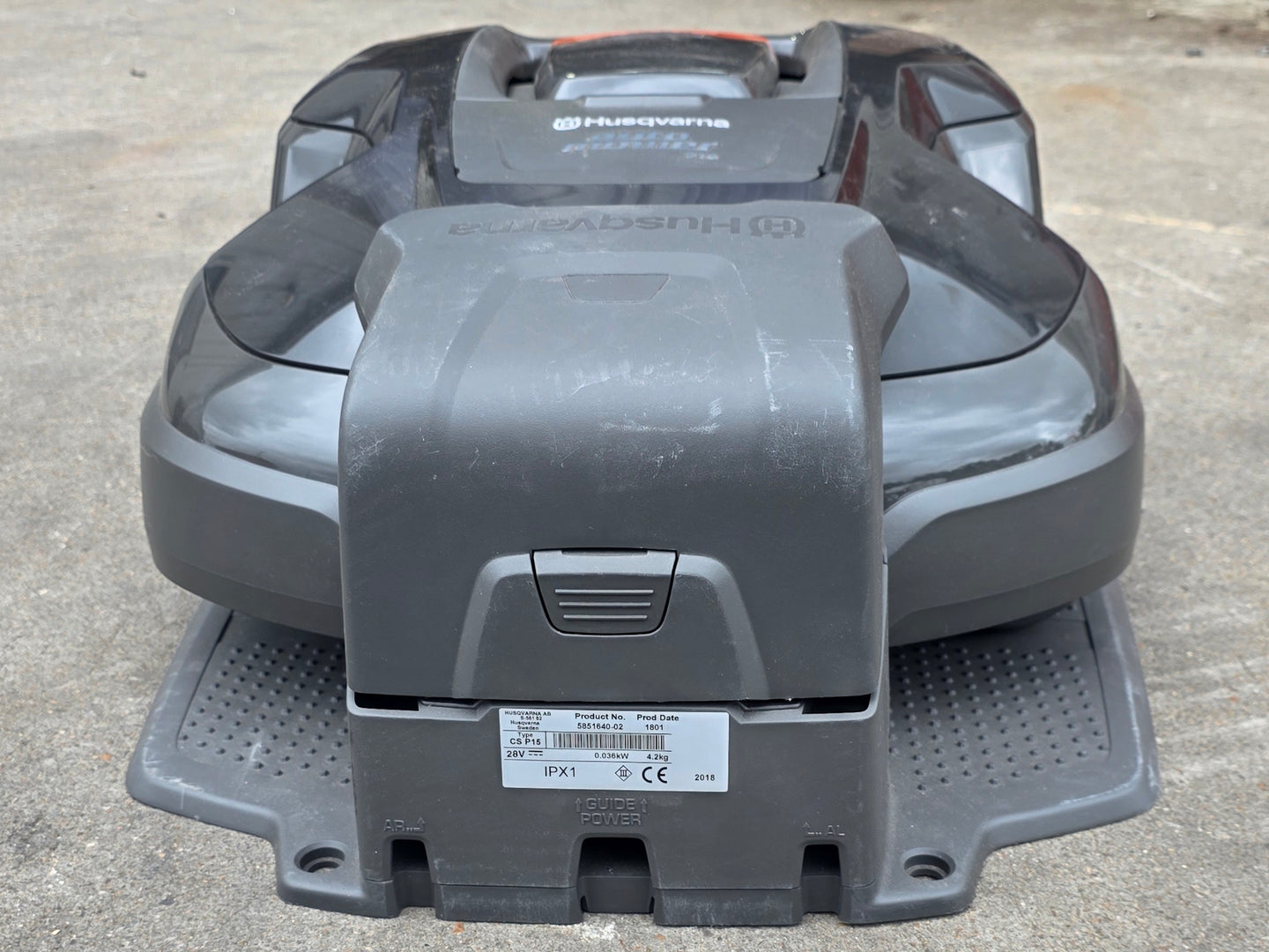 Husqvarna Automower® 310 Robotic Mower Charging front side picture 