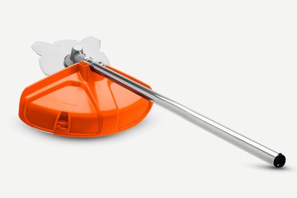 Husqvarna BCA850  LK Brushcutter Attachment (solid shaft),Back View. 