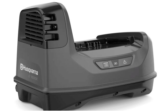 Husqvarna C1800X Premium PACE Charger – 1800W Fast-Charge System,Front View. 