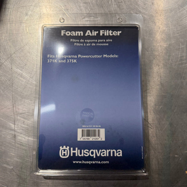 Husqvarna Foam Air Filter For 371K & 375K Saws 531300686 pic 2