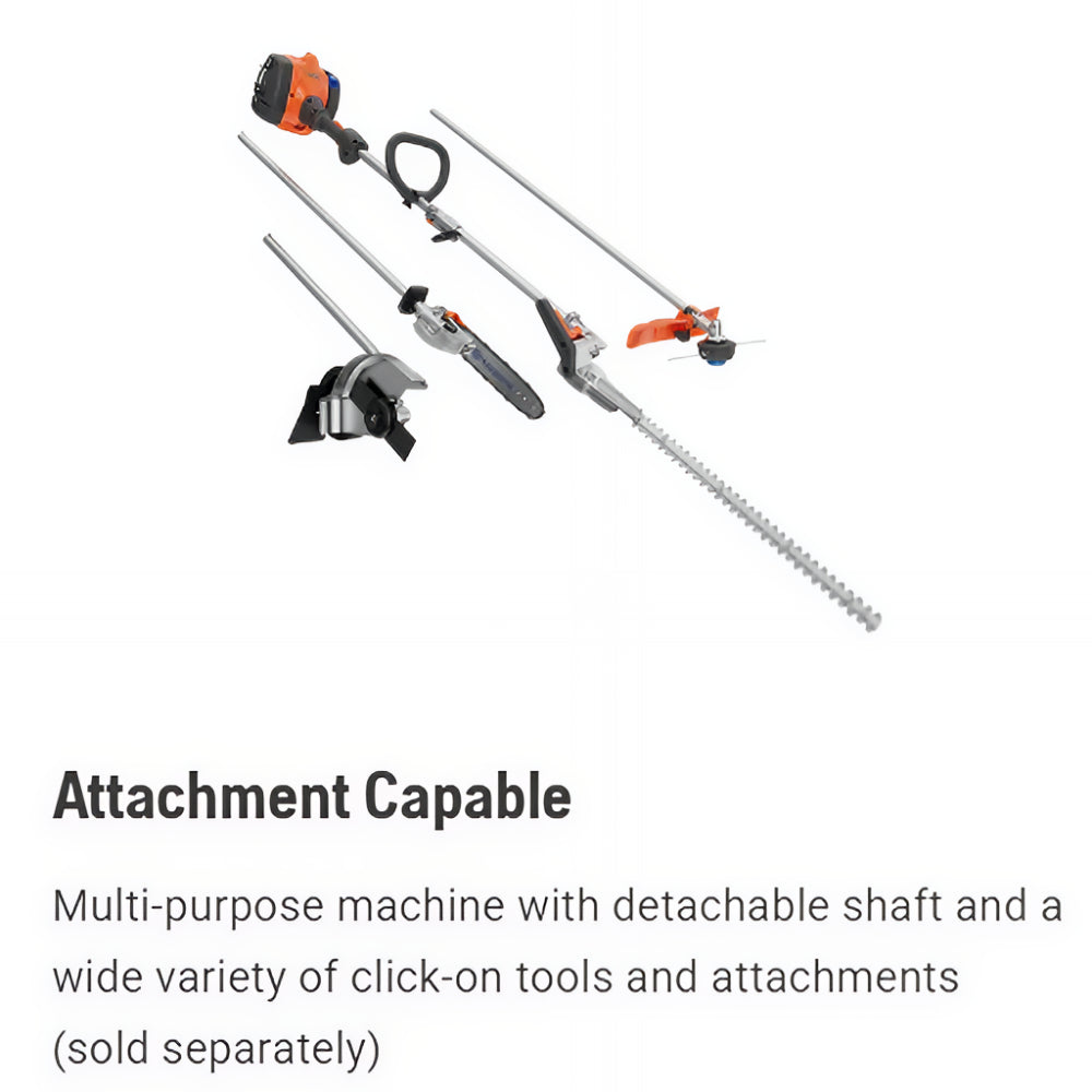 Husqvarna Gas Hedge Trimmer With Long Cutter Bar 122LKH,General View. 