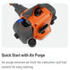 Husqvarna Gas Hedge Trimmer With Long Cutter Bar 122LKH, Up View. 