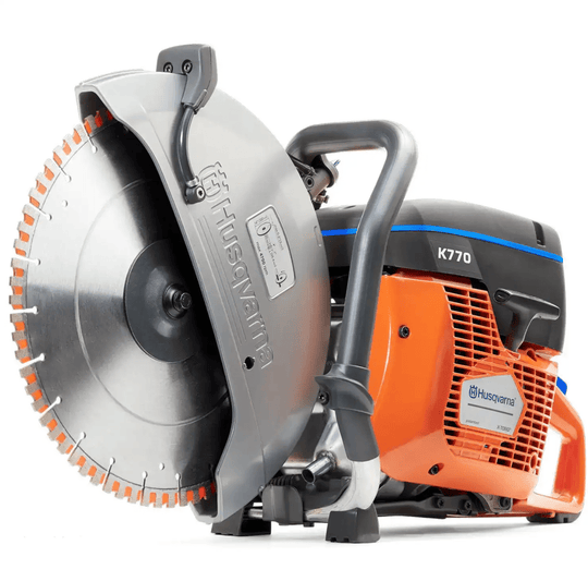 Husqvarna Gas Powered K770 Power Cutter,Front View. 