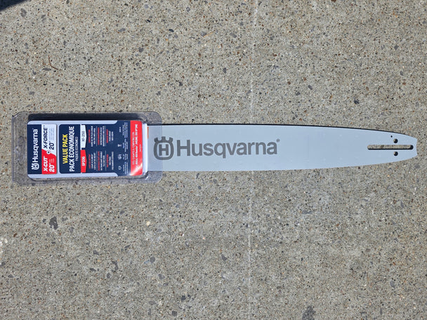 Husqvarna Genuine Part 537524180 20" BAR CHAIN COMBO SP33G Front side picture 
