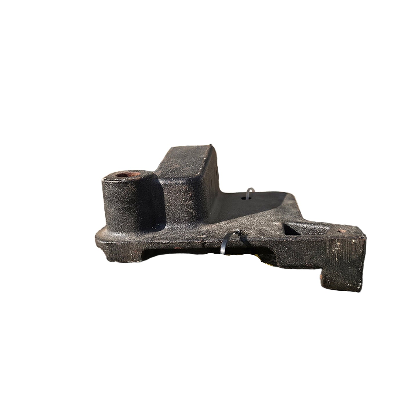 Husqvarna Genuine Part 539110287 Caster Casting, Right, Painted side angled picture.