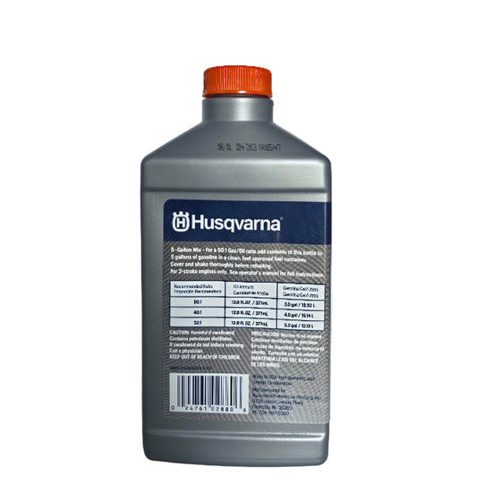 Husqvarna Genuine Part 593152304 HUS XP+ 2T OIL - 1/12.8 OZ DS Single back straight picture 