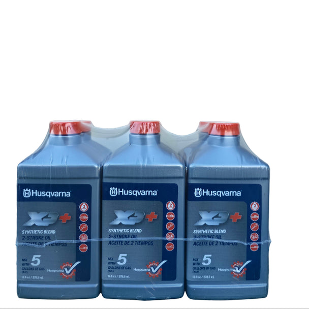 Husqvarna Genuine Part 593152304 HUS XP+ 2T OIL - 6/12.8 OZ DS 6 pack front straight picture 