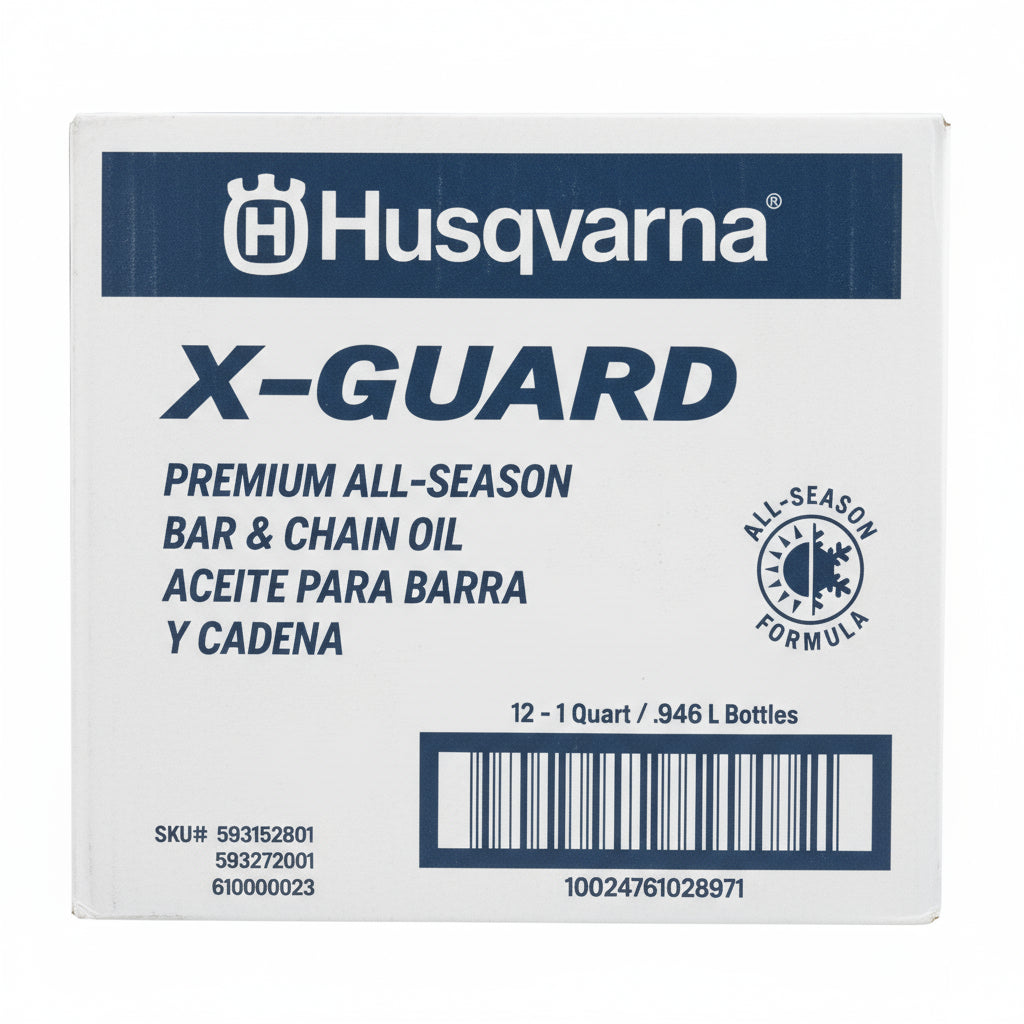 Husqvarna Genuine Part 593272001 HUS X-GUARD B&C - 12/1 QT RR. front straight packaging picture 