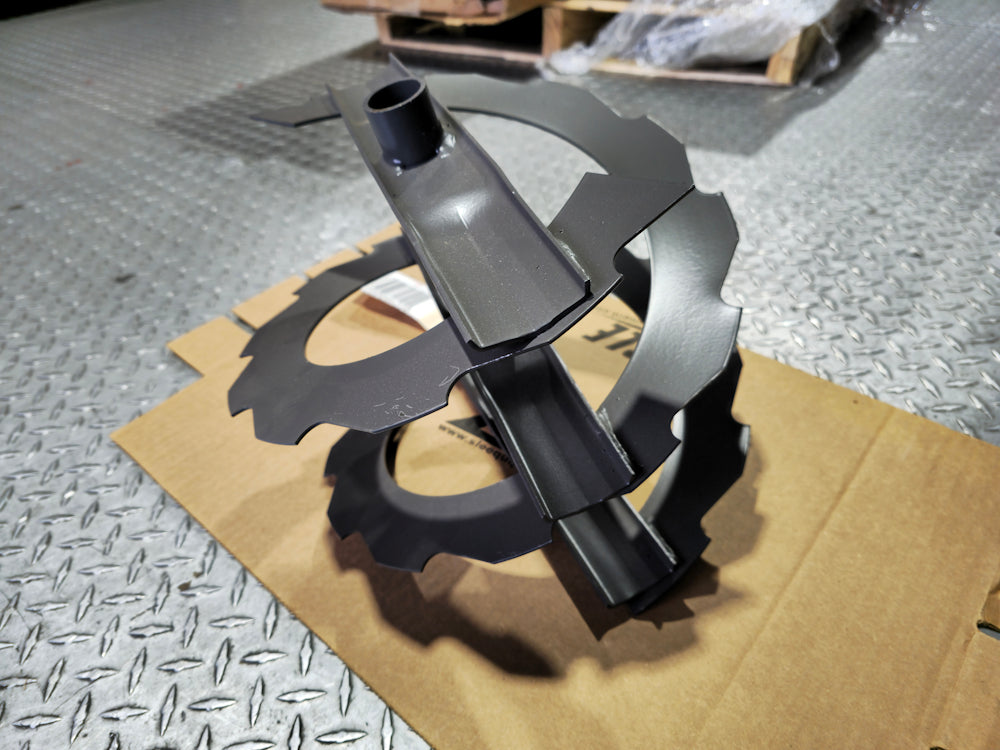 Husqvarna Grey Auger Blade Ribbed Left Hand 532436255 Image 2